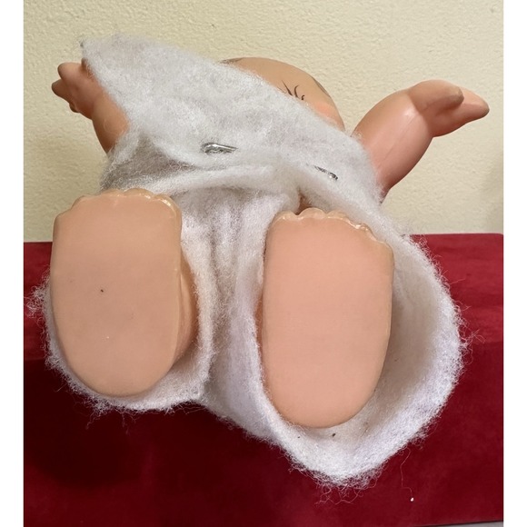 Retro Kewpie Doll 10" Large Green Feather - Picture 5 of 10